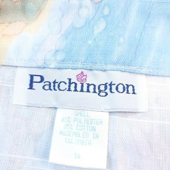 Patchington Tank Top Shirt Pink Blue Green Pastel Watercolors 16 - Picture 4 of 11